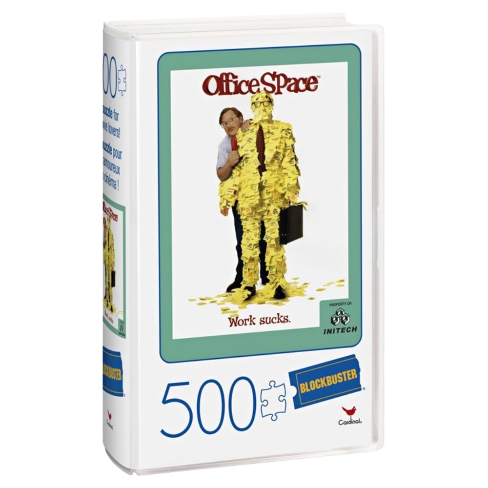 NEW Office Space Movie 500 Piece Jigsaw Puzzle Retro Blockbuster Case